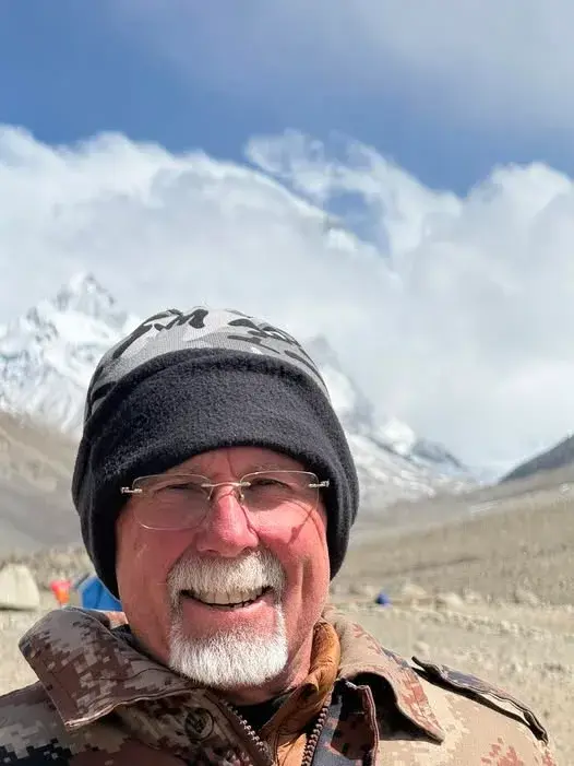 Everest is in the background - trust me