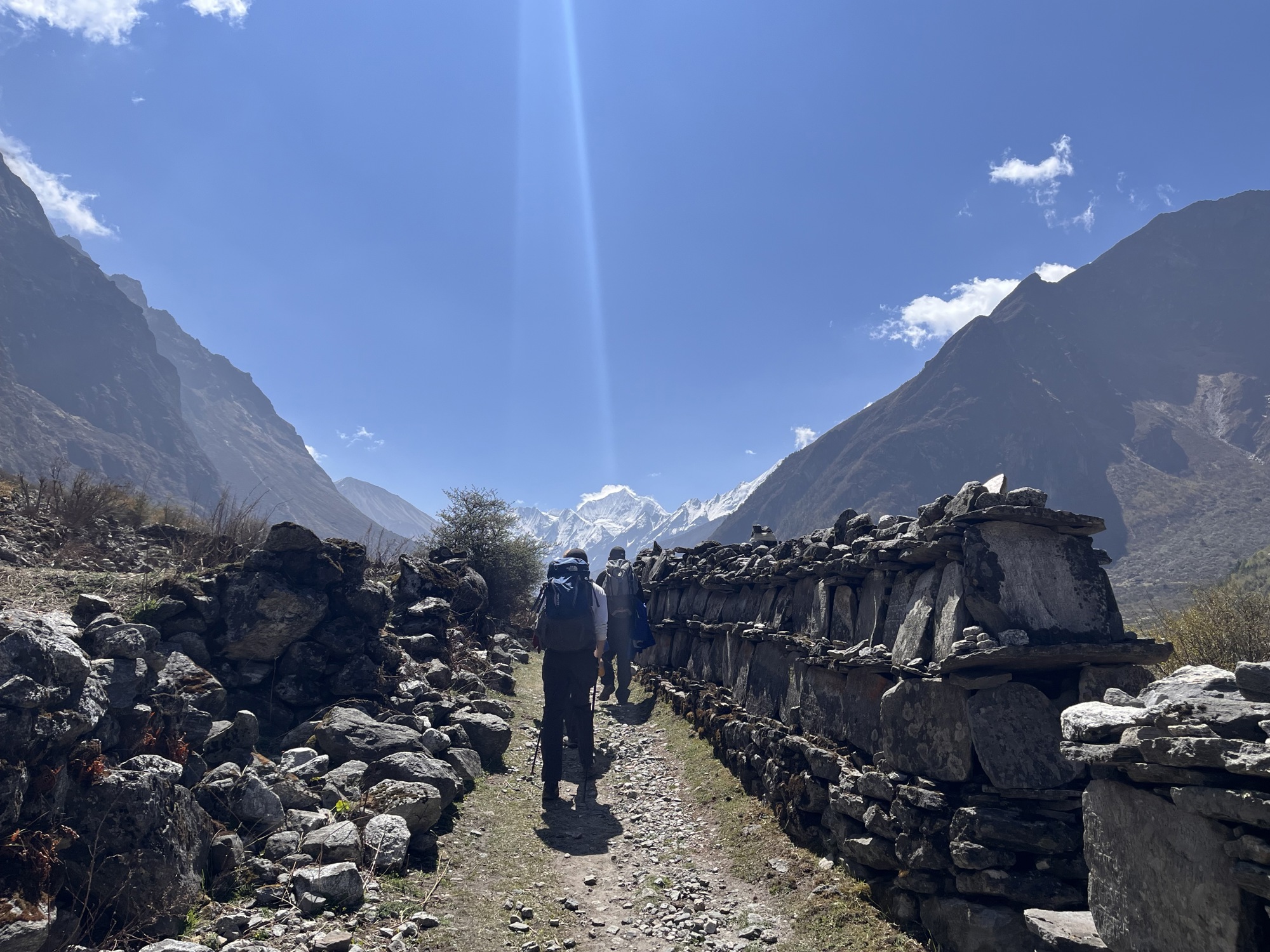 Langtang mountain visible in the background