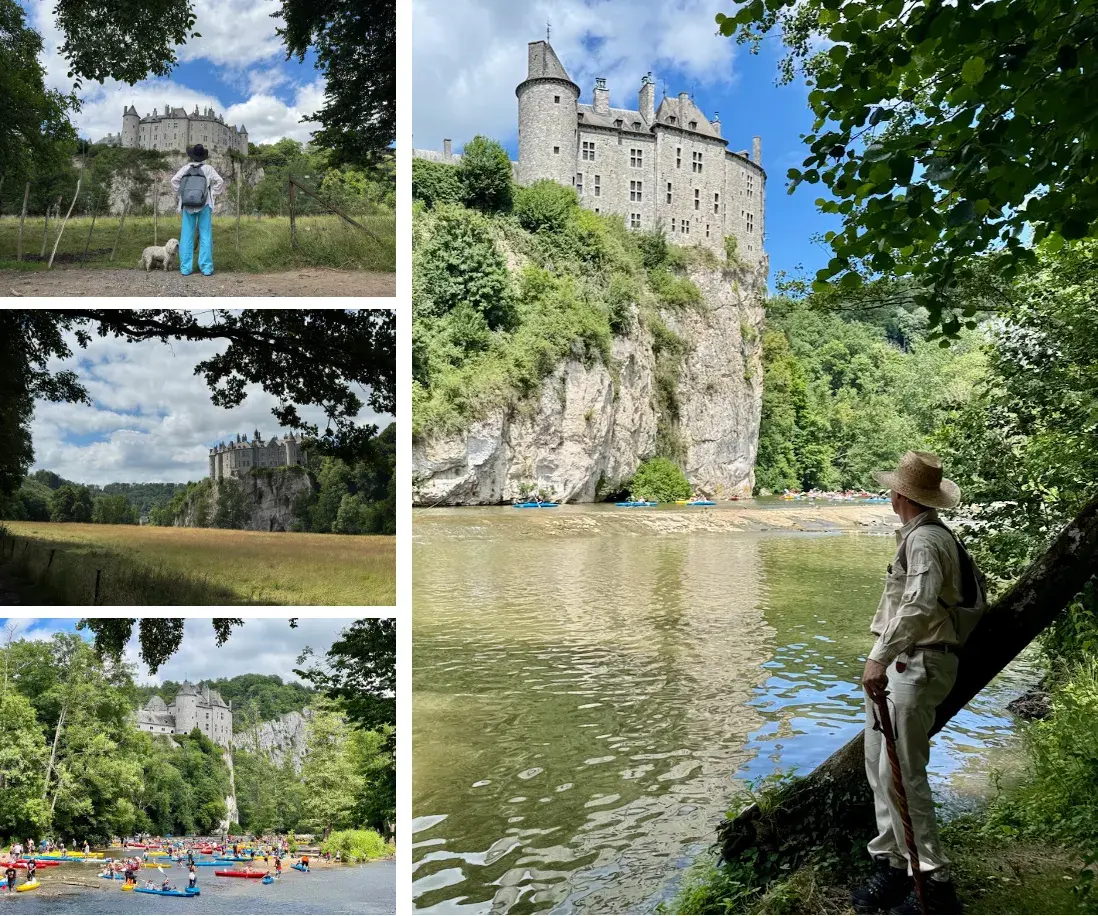 The Château de Walzin, impressive from any angle. Most of what’s visible now was built in the 19th century, and it’s still privately owned today